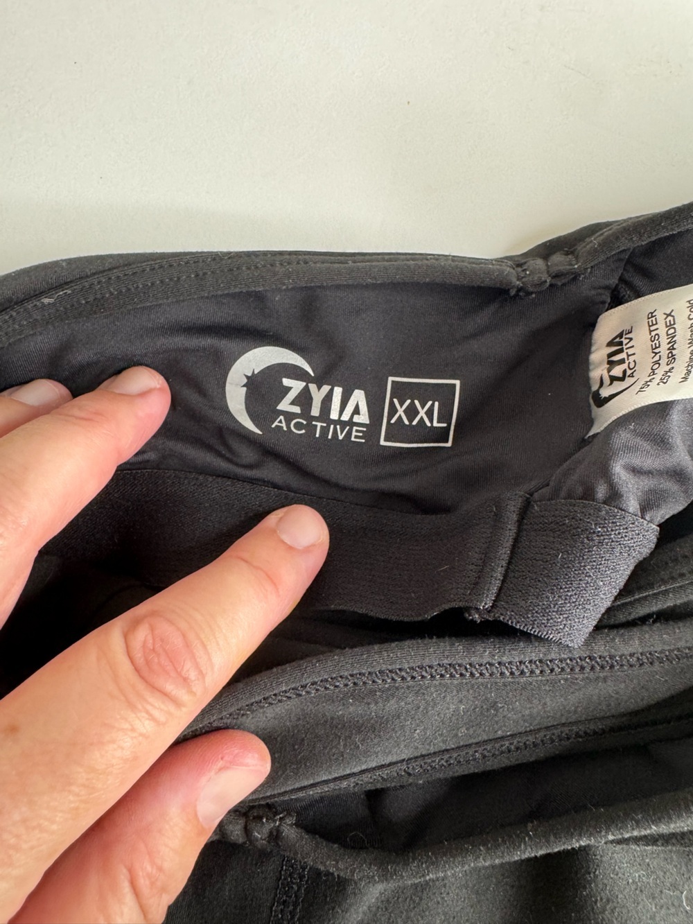 ZYIA ACTIVE Black Strappy Sports Bra - Picture 4 of 4